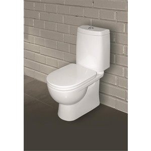 Унитаз-компакт Sanita luxe Fest Comfort SL DM с сиденьем микролифт, Clip UP (WC.CC/Fest/2-DM/WHT.G/S1)