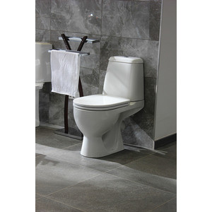 Унитаз-компакт Sanita luxe Max Comfort SL DM с сиденьем микролифт, Clip UP (WC.CC/Max/2-DM/WHT.G/S1)