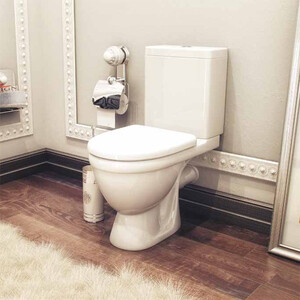 Унитаз-компакт Rosa Неро с сиденьем микролифт (4620008195155)