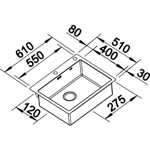 Кухонная мойка Blanco Claron 550-IF (521578)