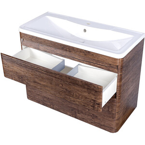 Тумба под раковину Style line Атлантика Люкс 100 напольная, старое дерево (ЛС-00000614)