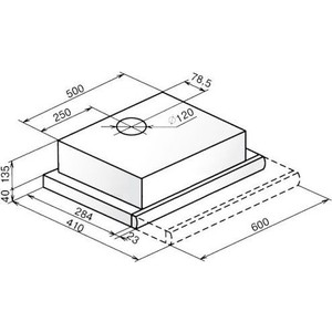 Вытяжка встраиваемая Faber FLOX GLASS BK A60