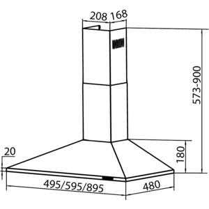 Вытяжка EXITEQ EX-1086 Inox