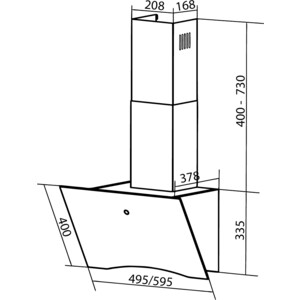 Вытяжка EXITEQ EX-1116 White