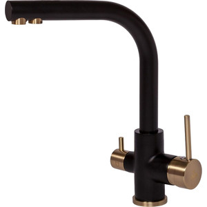 Смеситель для кухни Paulmark Essen под фильтр, антрацит/бронза (Es213011-401Br)