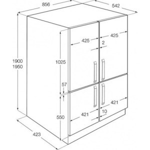 Встраиваемый холодильник Zanussi ZBB 47460 DA