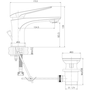 Смеситель для раковины Lemark Allegro (LM5906CW)