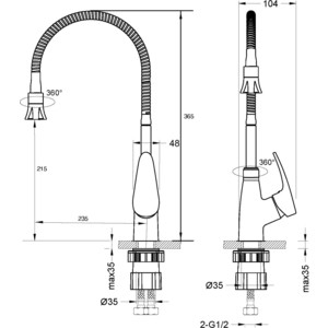 Смеситель для кухни Lemark Linara (LM0413C)