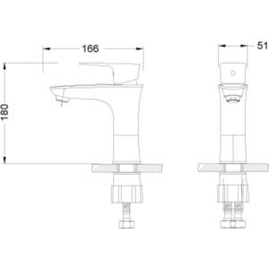 Смеситель для раковины Lemark Nero (LM0206C)