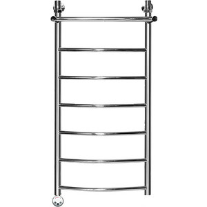 Полотенцесушитель электрический Ника Arc ЛД ВП 100/40 с полкой, ТЭН слева