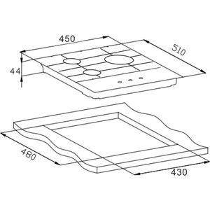 Газовая варочная панель Weissgauff HGG 451 XFh