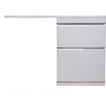 Тумба с раковиной Style line Даймонд Люкс 58 (120R) правая, под стиральную машину, белая (СС-00000559 + 2000949237428)