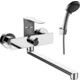 Смеситель для ванны Rossinka Silvermix с душем, перламутр\хром (RS35-32PC)