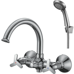 Смеситель для ванны Rossinka Silvermix с душем, хром (RS40-83)