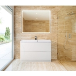 Тумба под раковину BelBagno Marino 90x80 bianco lucido (MARINO-900-2C-PIA-BL-P)