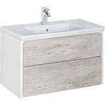 Тумба с раковиной Roca Ronda 80 бетон/белый (ZRU9303004, 327470000)