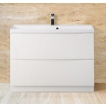Тумба с раковиной BelBagno Marino 80x45 Bianco lucido (MARINO-800-2C-PIA-BL-P, BB900/450-LV-MR-PR)