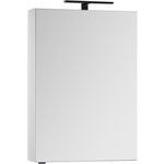 Зеркальный шкаф Aquanet Алвита 60 с светильником, белый (183994, 178249)