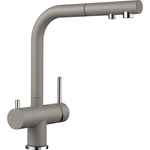 Смеситель для кухни Blanco Fontas-S II под фильтр, выдвижной излив, серый-бежевый (525206)