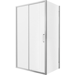 Душевой уголок Bravat Line 120x80 прозрачный, хром (BS120.3101A)