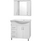 Мебель для ванной Style line Эко Стандарт №25 L ящики слева, белая