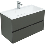 Тумба под раковину Aquanet Алвита 90 серый антрацит (240111)