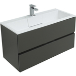Тумба под раковину Aquanet Алвита 100 серый антрацит (240112)