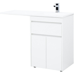 Тумба под раковину Aquanet Токио 58 (120) под стиральную машину, белая (237745)