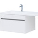 Тумба под раковину Aquanet Токио 68 (130) под стиральную машину, белая (236917)