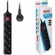 Сетевой фильтр Buro 500SH-1.8-B 1.8м (5 розеток) черный