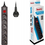Сетевой фильтр Buro 600SH-5-B 5м (6 розеток) черный