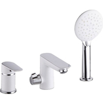 Смеситель на борт ванны IDDIS Cloud на 3 отверстия, белый (CLOSB30i07)