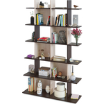 Стеллаж СОКОЛ СТ-6 венге/беленый дуб