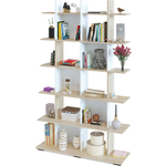 Стеллаж СОКОЛ СТ-6 дуб сонома/белый