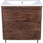 Тумба под раковину Style line Атлантика Люкс 60 напольная, старое дерево (СС-00002207)