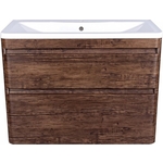 Тумба под раковину Style line Атлантика Люкс 90 подвесная, старое дерево (СС-00002209)