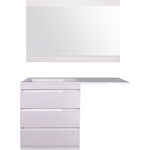 Мебель для ванной Style line Даллас Люкс 78 (140L) три ящика, под стиральную машину, белая