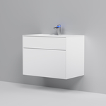 Тумба с раковиной Am.Pm Inspire 2.0 80 подвесная, белая матовая (M50AFHX0803WM, M50AWPX0801WG)