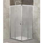 Душевой уголок BelBagno Unique A-2 90-75х90-75 рифленый Punto, хром (UNIQUE-A-2-75/90-P-Cr)