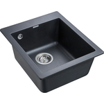 Кухонная мойка Paulmark Leer черный металлик (PM104249-BLM)