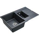 Кухонная мойка Paulmark Feste черный-металлик (PM237850-BLM)