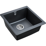 Кухонная мойка Paulmark Brilon черный металлик (PM104546-BLM)