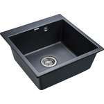 Кухонная мойка Paulmark Praktisch черный металлик (PM105152-BLM)