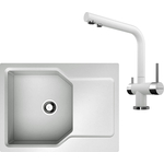 Кухонная мойка и смеситель Omoikiri Yonaka 65 PA Nagano пастила (4993344, 4994216)