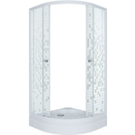 Душевой уголок Triton Стандарт А 100x100 профиль белый, стекла Аква мозайка (Щ0000025927)