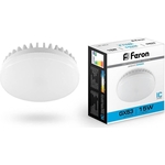 Лампа светодиодная Feron LB-454 25869 GX53 15W 6400K Таблетка Матовая