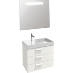 Мебель для ванной Jacob Delafon Rythmik 80 белый блестящий, 3 ящика