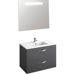 Мебель для ванной Jacob Delafon Ola 80 серый антрацит, 2 ящика