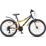 Велосипед Stels Navigator-410 V 24" 21-sp V010 12" Чёрный/жёлтый