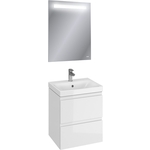 Мебель для ванной Cersanit Moduo 50 два ящика, белая